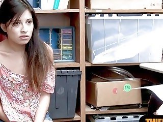 Elite latina teen shoplifter busted and gets fucked hard - x rated film at Ah-Me