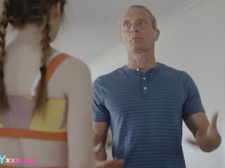 FamilyXXX - My dick Is Too Big For Her Teen Pink Furry Pussy