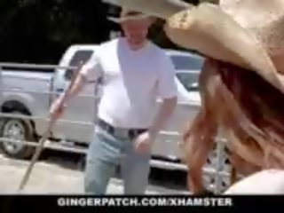 Gingerpatch - Ginger in Cowboy Boots gets Cocked: adult film df