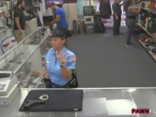 Big Tits Police Officer Fuck By Pawn Man In The Backroom