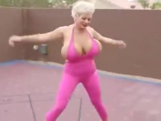 Giant Fake Tits Claudia Marie: Prancercise